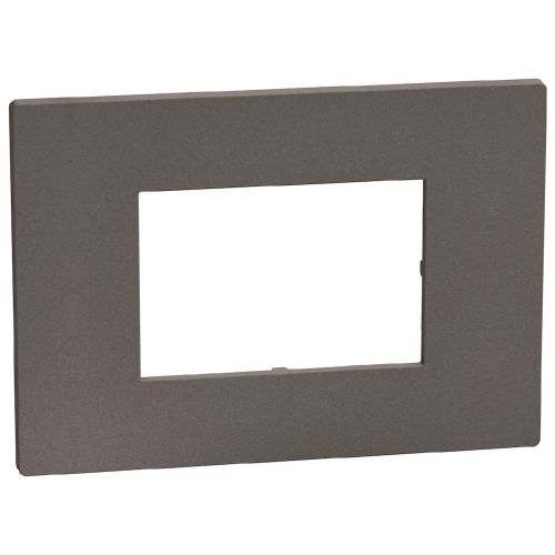 Light Now - Quadro de acabamento - 3 módulos  - Moka Stone