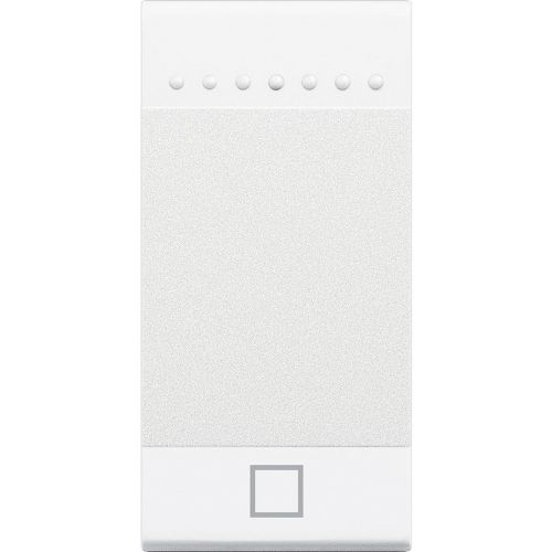 Livinglight MyHOME - Tecla com símbolo STOP - Branco, 1 módulo
