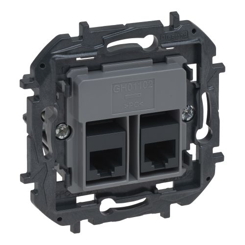 Niloé Step - Tomada RJ 45, Cat. 6 - com 2 saídas UTP