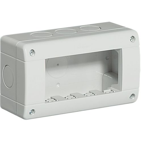 Bticino Idrobox - Caixa saliente IP 40 - para 4 módulos - Cinzento RAL 7035