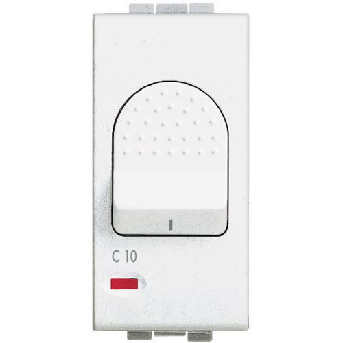 Livinglight - Interruptor automático magneto térmico 10 A - Branco. 1 módulo