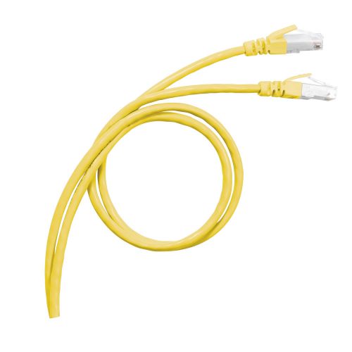 LCS3 - Cordões RJ 45 cat. 6A - S/FTP impedância 100 Ω - PVC - amarelo -2m 