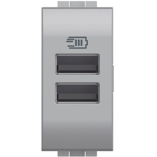 Livinglight - Tomada carregadora 2 x USB Tipo-C (3 A) - Tech, 1 módulo
