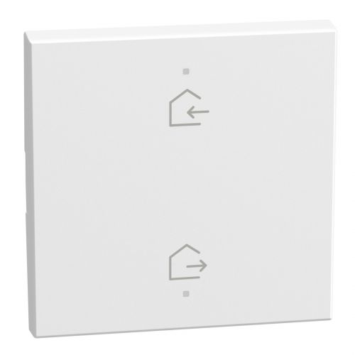 Light Now MYHOME - Tecla com símbolo - Entrar/Sair. 2 funções. 2 módulos - White