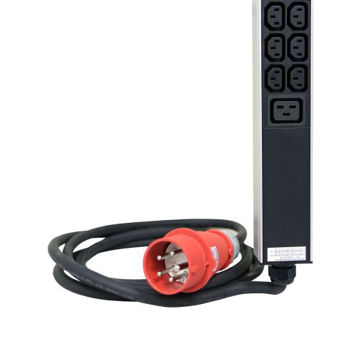 LCS3 PDU 19'' Zero-U Vertical - com medição - 36 x C13 + 6 x C19 - trifásico 32A