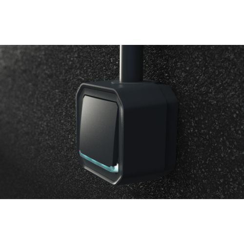 Plexo New IP55 componível - Comutador de escada 10 AX com sinalização, Antracite