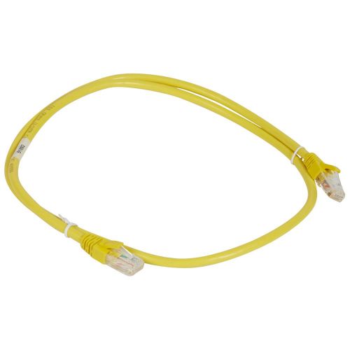 LCS3 - Cordões RJ 45 cat. 6A - U/UTP impedância 100 Ω - PVC - amarelo - 1m 