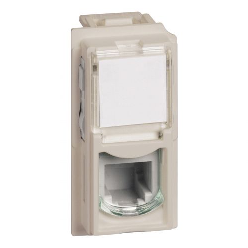 Living Now - Conector RJ11 (4/6), tipo K10, 1 módulo - Areia