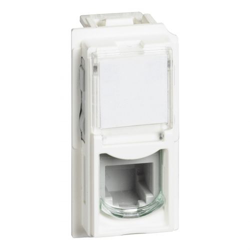 Living Now - Conector RJ11 (4/6), tipo K10, 1 módulo - Branco