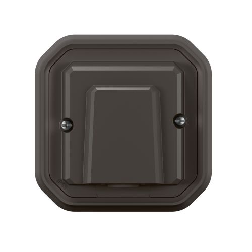 Plexo New IP55 monobloco encastrar - Saída de cabos 16 A, Antracite