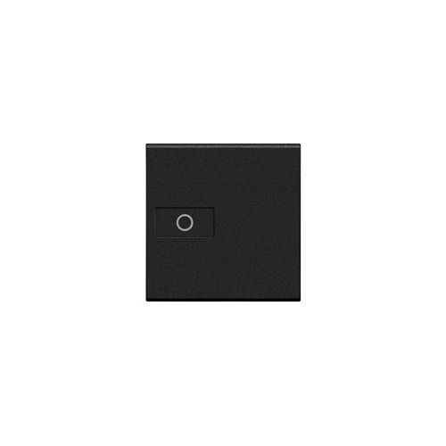 Livinglight - Tecla axial com símbolo “Luz” - Antracite, 2 módulos