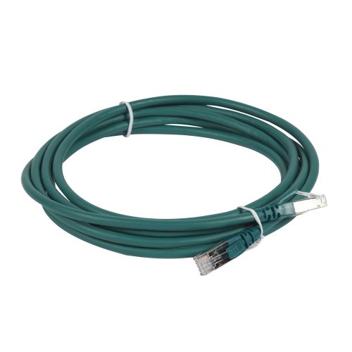 LCS3 - Cordões RJ 45 cat. 6A - S/FTP impedância 100 Ω - LSFH - verde - 3m 