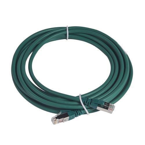 LCS3 - Cordões RJ 45 cat. 6A - S/FTP impedância 100 Ω - LSFH - verde - 5m 