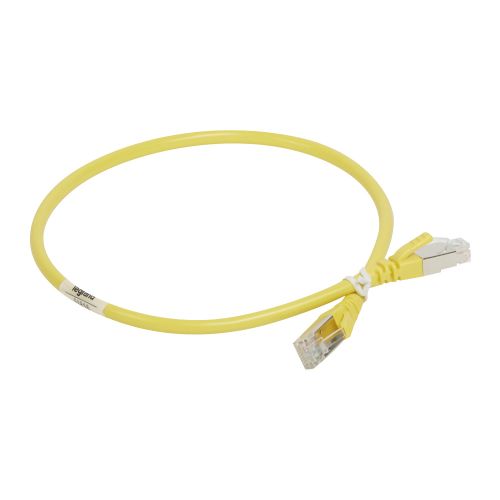 LCS3 - Cordões RJ 45 cat. 6A - S/UTP impedância 100 Ω - PVC - amarelo - 0,5m 