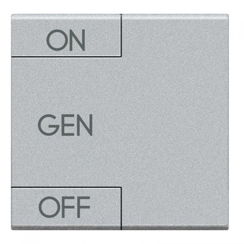 Livinglight MyHOME - Tecla com símbolo ON/OFF/ Geral - Tech, 2 módulos