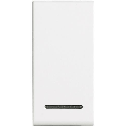 Livinglight MyHOME - Tecla neutra iluminável - Antracite, 1 módulo