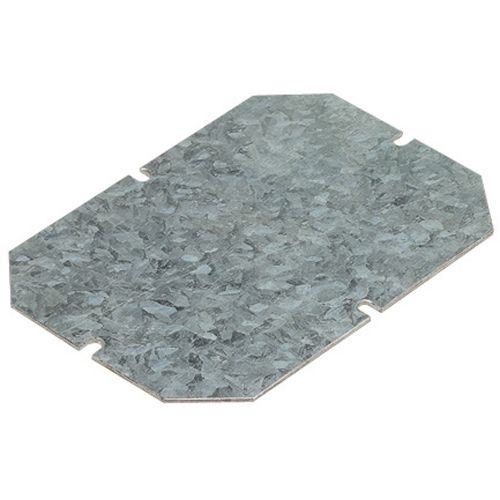 Placa de montagem metálica p/ caixas  220x170 mm - aço galvanizado esp.15/10.