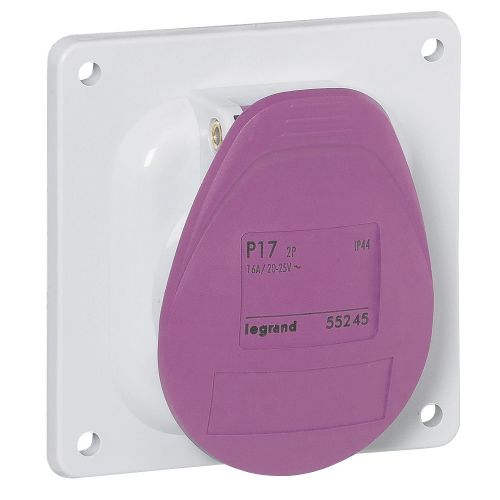 Tomadas para quadro P17 - 16 A - 20/25 V~- 2P - IP 44