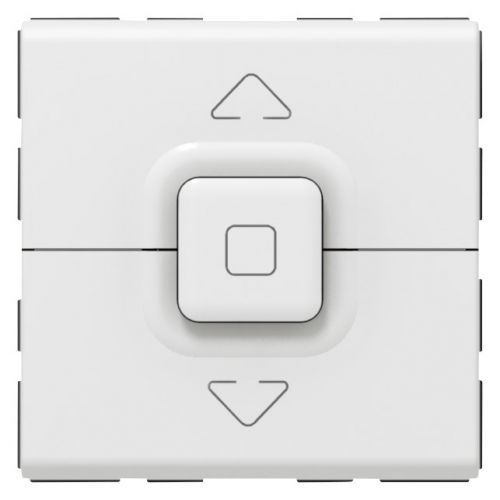 Mosaic - Botão de estores (caixa automatismos) - 2 módulos - Branco