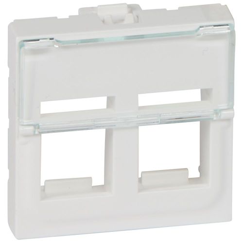 Mosaic - Adaptador para 2 conectores formato Keystone - 2 módulos - Branco