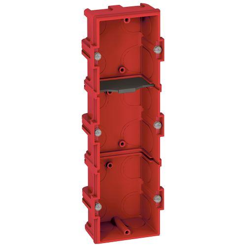 Sistema Batibox - Alvenaria - Caixa de encastrar Tripla - Profundidade 40 mm