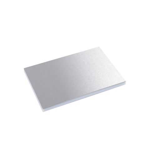 Placa de acabamento Inox p/ tampa isolante - caixas de chão de 16/24 módulos
