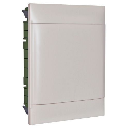 Practibox S - Quadro de encastrar p/ paredes ocas 2x12 módulos, porta branca.