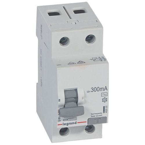 RX3 Interruptor diferencial 2P 40A 300mA 230V~. Tipo AC, 2mód.