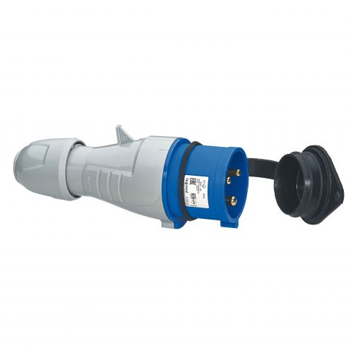 Fichas móveis P17 - IP44 - 200/250 V~ - 32 A - 2P+T