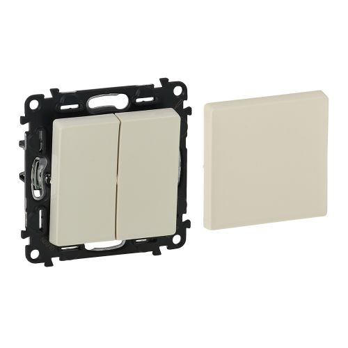 Valena Life - Interruptor multifunções simples / duplo 10 AX - 230 V~ - Creme