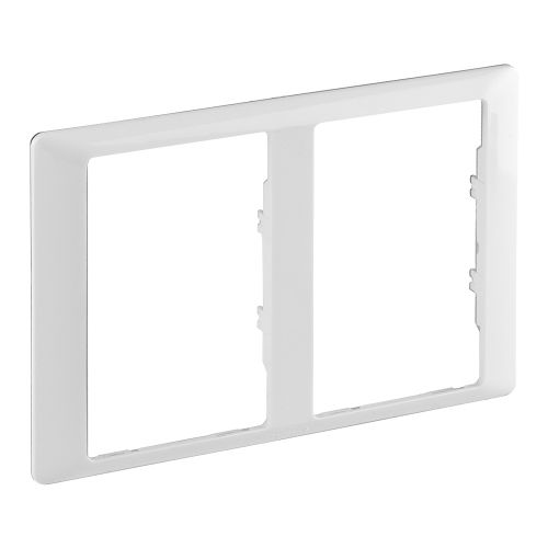 Valena Life - Quadro duplo para 2 tomadas Schuko duplas - Branco