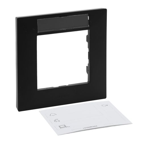 Niloé Step - Quadro simples com porta-etiqueta - Preto mate