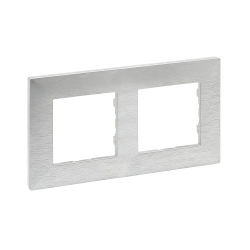 Niloé Step - Quadro Duplo horizontal/vertical - Alumínio escovado