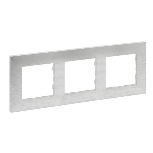 Niloé Step - Quadro Triplo horizontal/vertical - Alumínio escovado