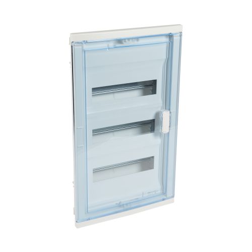 Quadro Nedbox encastrar com porta transparente - 3x36M -  555 x 330 x 86 mm