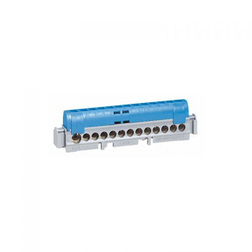 Ligador IP2X - neutro azul - 1 x 6 a 25² - 21 x 1.5 a 16² - comp. 176 mm