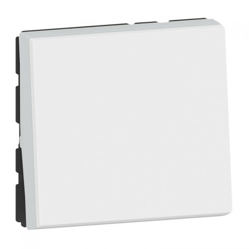 Mosaic - Comutador de escada Easy-Led 10AX-250V~ - 2 mód. - branco antimicrobial