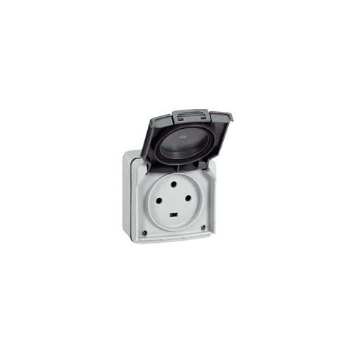 Sistema Plexo - Tomada 3P+T - 20 A - 400 V~ - IP55 - IK08 - Saliente - Cinzento
