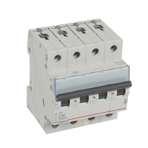 Disjuntores TX³ 6000-6kA - 4P - 400 V~ - 40 A -Curva C - 4 módulos