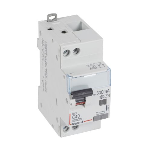 Disjuntor diferencial DX3 1P+N C40 6000A/10kA  300 mA - 2 módulos - tipo AC