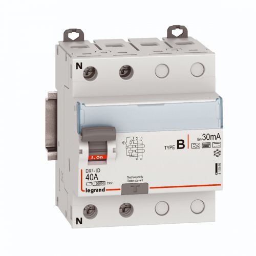 DX³-ID - Interruptor diferencial  - 2P - 230 V~ - 40 A - 30 mA - Tipo B