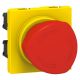 Mosaic - Botoneira de emergência -1/4 de volta - 2 módulos - Vermelho/amarelo