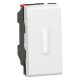 Mosaic - Comutador de escada com visor LED - 20AX - 250V~ - 1 módulo - branco 