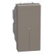 Light Now - Comutador escada axial iluminável - 10 AX-250 V~ - 1 módulo - Stone