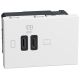 Light Now - Tomada carregadora dupla Tipo C+C Power Delivery - 3 módulos - White