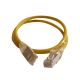 LCS3 Cordões RJ 45 cat. 6A - S/FTP impedância blindada 100 Ω -LSZH amarelo 0,5m