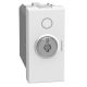 Light Now - Interruptor bipolar com chave - chaves diferentes - 1 módulo - White