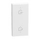 Light Now MYHOME - Tecla com símbolo - Entrar/Sair, 2 funções, 1 módulo - White