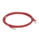 LCS3 - Cordões RJ 45 cat. 6A - U/UTP impedância 100 Ω - LSFH - vermelho - 2m 