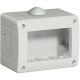 Bticino Idrobox - Caixa saliente IP 40 - para 3 módulos - Cinzento RAL 7035